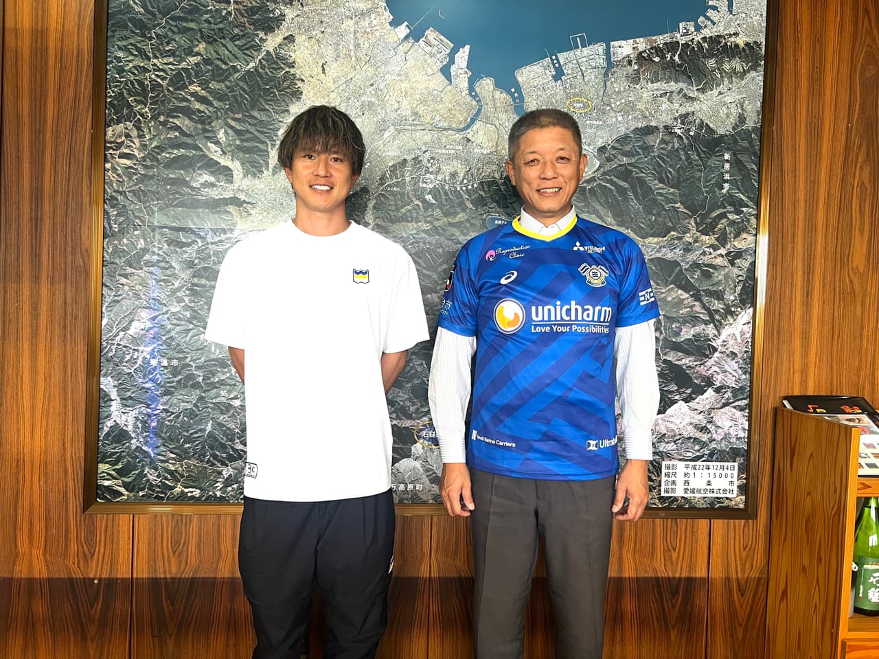 【活動報告】11月3日(火)「西条市マッチデーシティ」開催に伴う西条市長 表敬訪問について