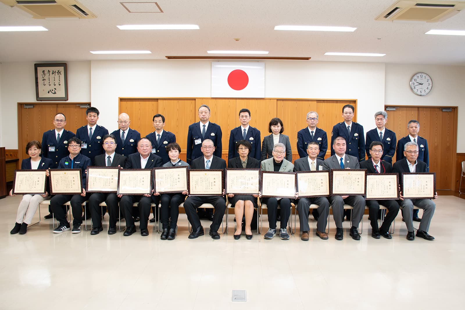 今治警察署より交通安全活動への貢献に対する感謝状を授与されました